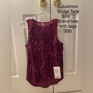 Lululemon Sculpt Tank Top